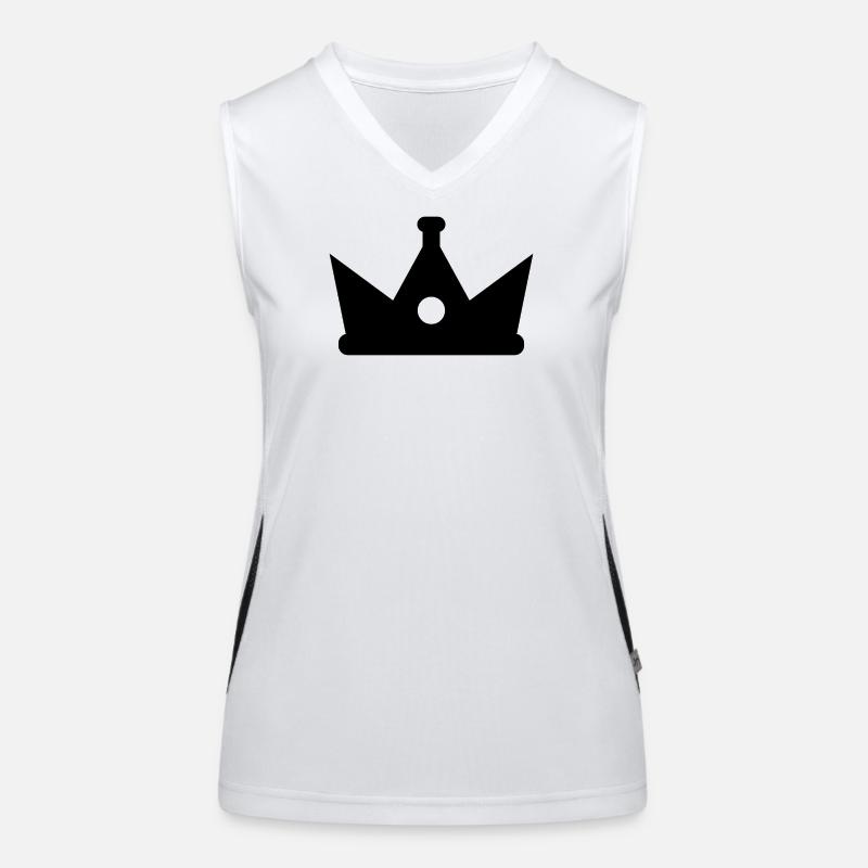 Krone Funktionelles Kontrast-Tank Top für Frauen