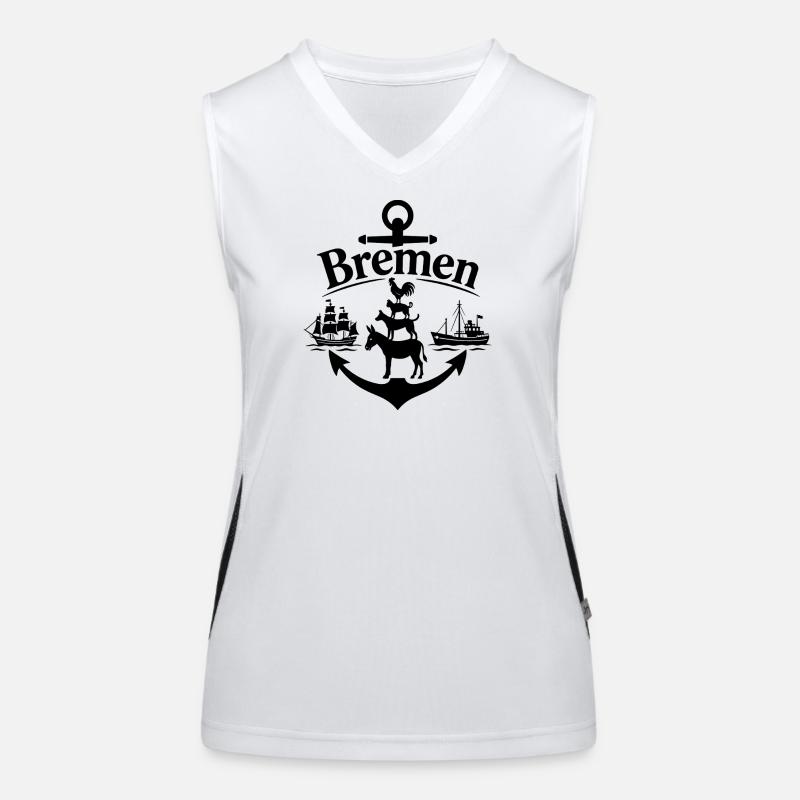 Bremen Funktionelles Kontrast-Tank Top für Frauen