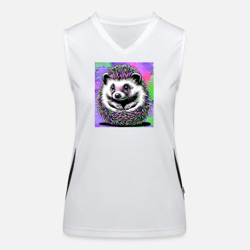 Igel Funktionelles Kontrast-Tank Top für Frauen