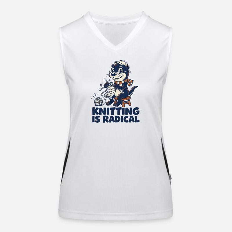 Radical Knitting Otter Funktionelles Kontrast-Tank Top für Frauen