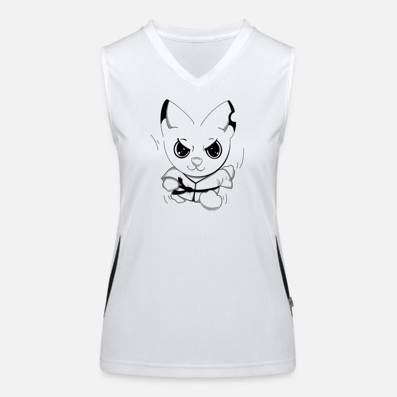 Karateeee Funktionelles Kontrast-Tank Top für Frauen