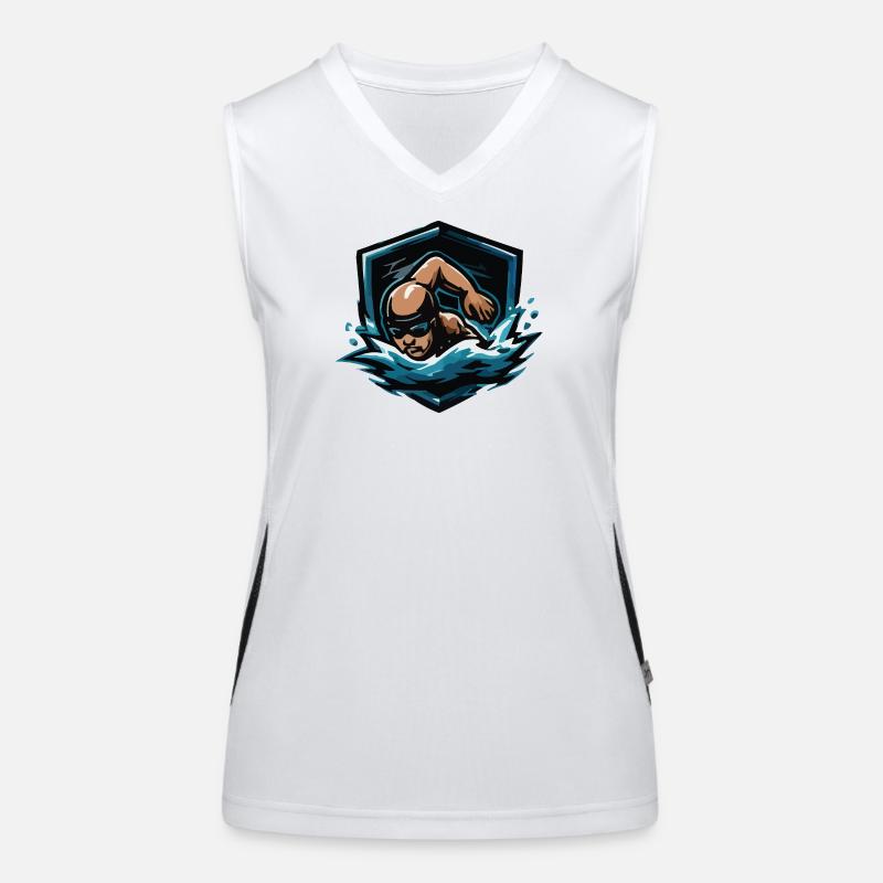 Wasserhelden Sprint Funktionelles Kontrast-Tank Top für Frauen