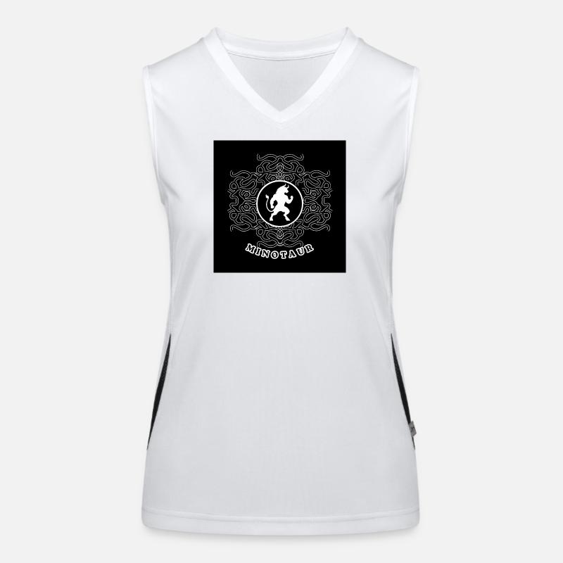 Minotaur White Women's Functional Contrast Tank Top