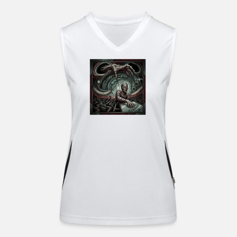 Kontrollstränge Funktionelles Kontrast-Tank Top für Frauen