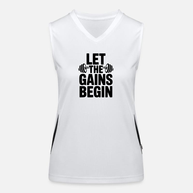 Let The Gains Begin Women's Functional Contrast Tank Top