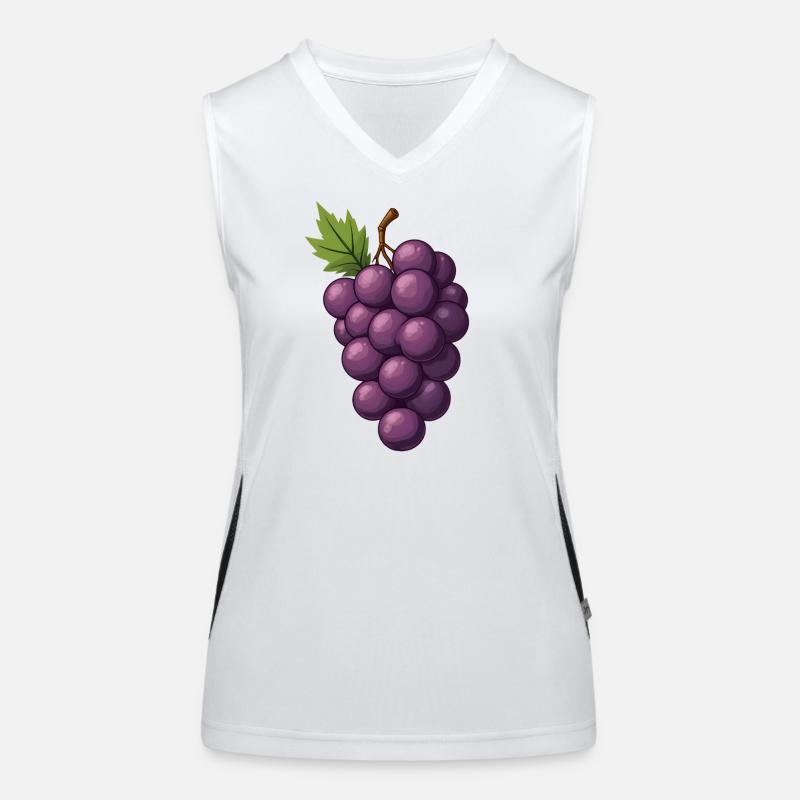 Grappes de raisin Débardeur respirant contrasté Femme