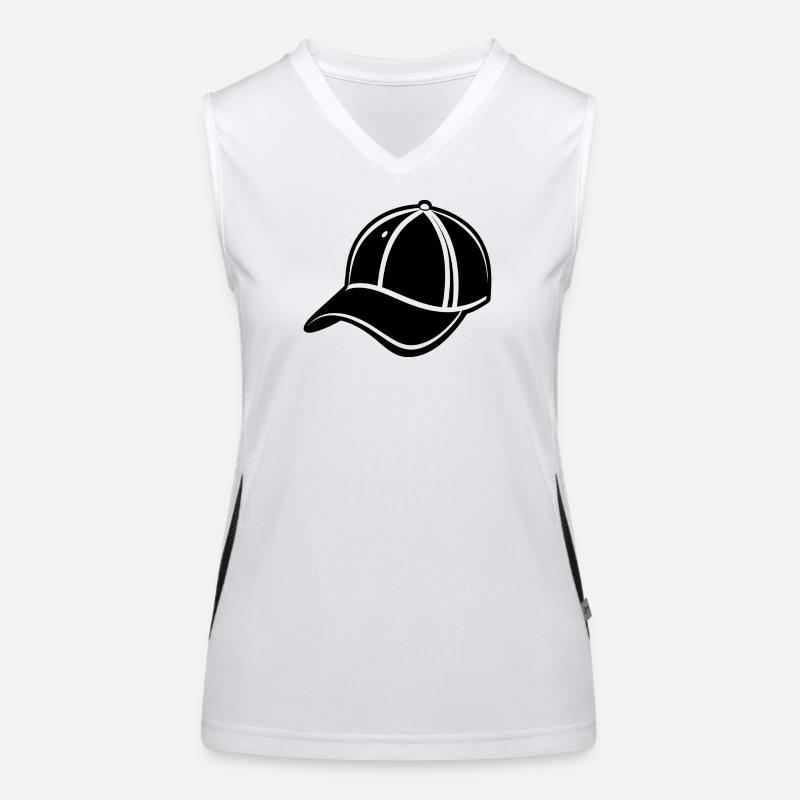 Casquette de baseball Débardeur respirant contrasté Femme