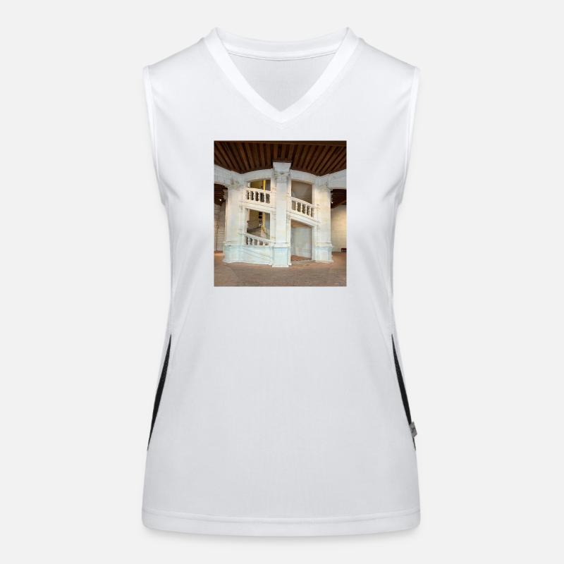 Doppelte Wendeltreppe Funktionelles Kontrast-Tank Top für Frauen