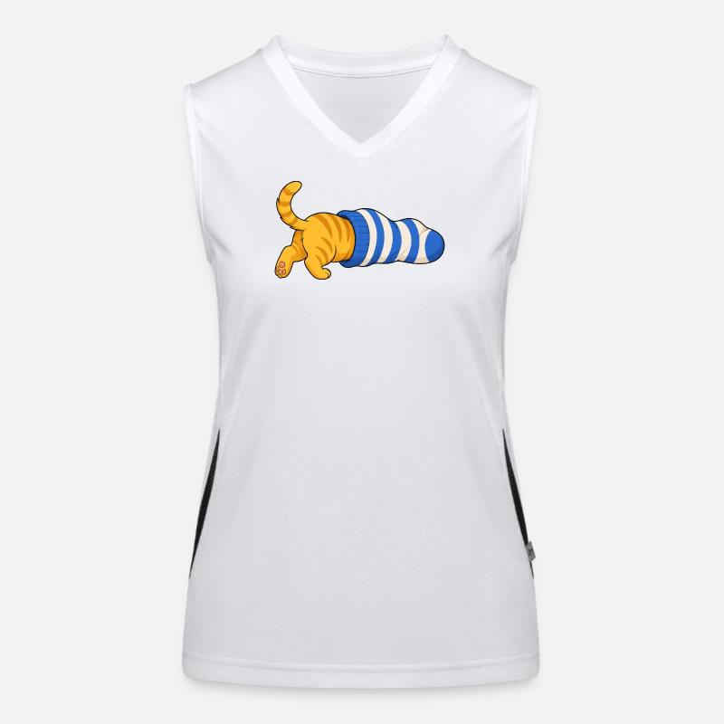 Cat in the sock Women's Functional Contrast Tank Top