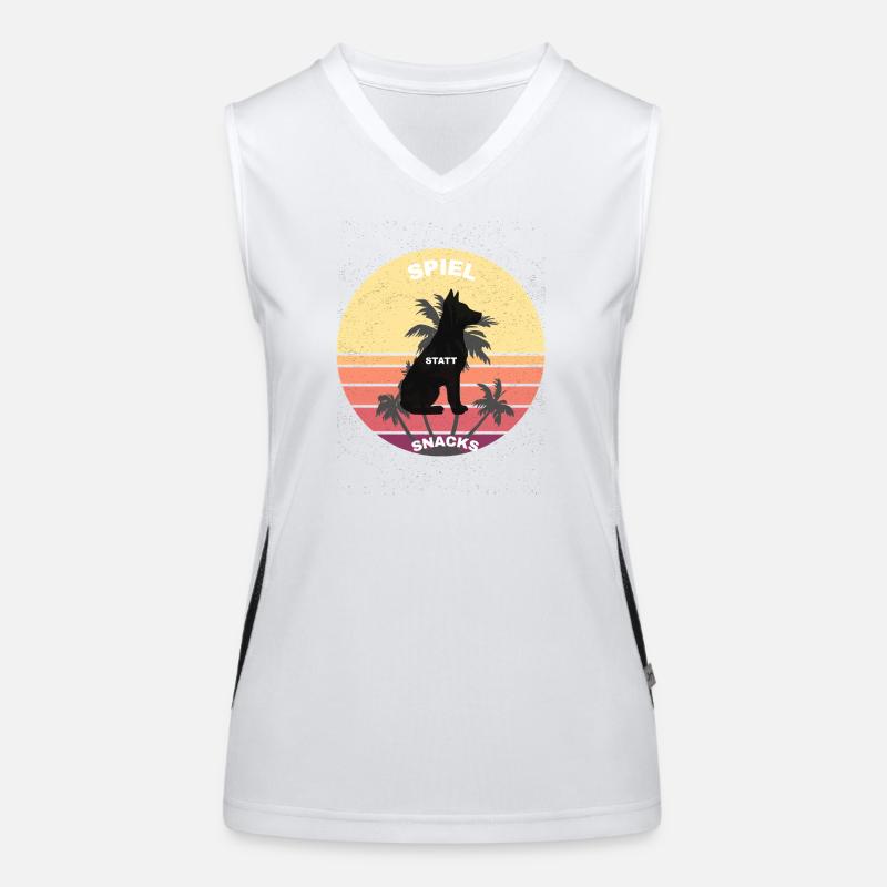 Retro Funktionelles Kontrast-Tank Top für Frauen