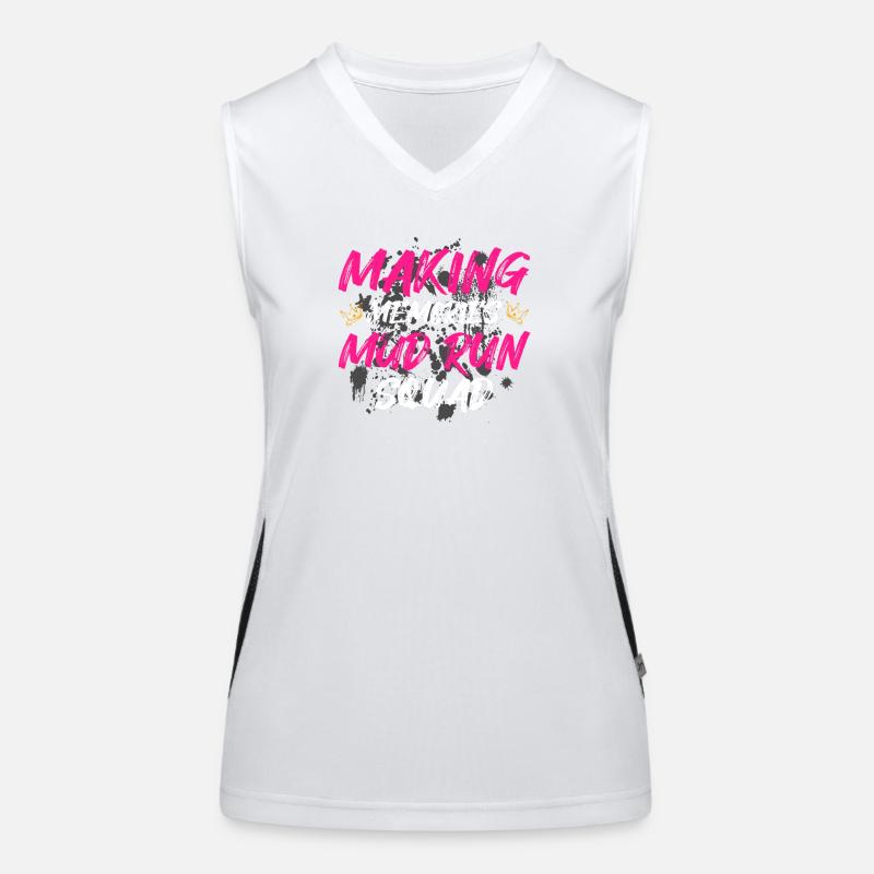 Mud run squad Schlammlauf Mud Run Muddy Race Women's Functional Contrast Tank Top