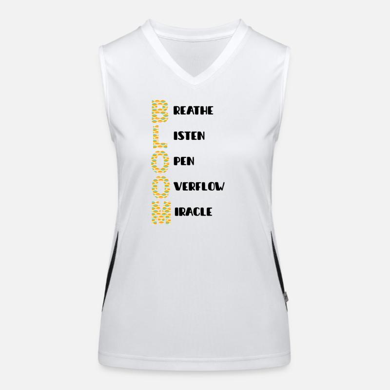 BLOOM Vertical Pattern Colors Women's Functional Contrast Tank Top