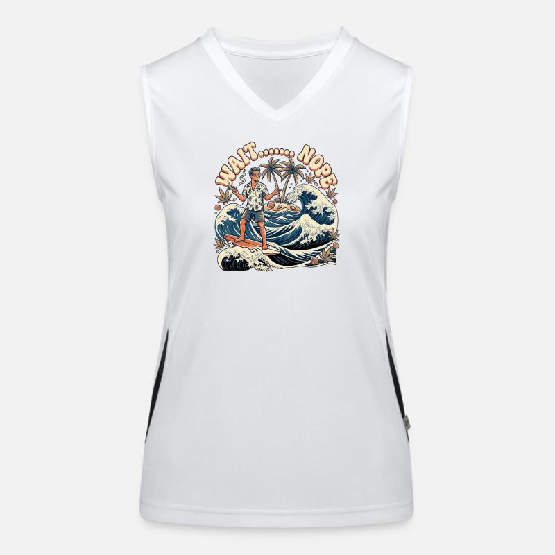 Wait Nope Women's Functional Contrast Tank Top
