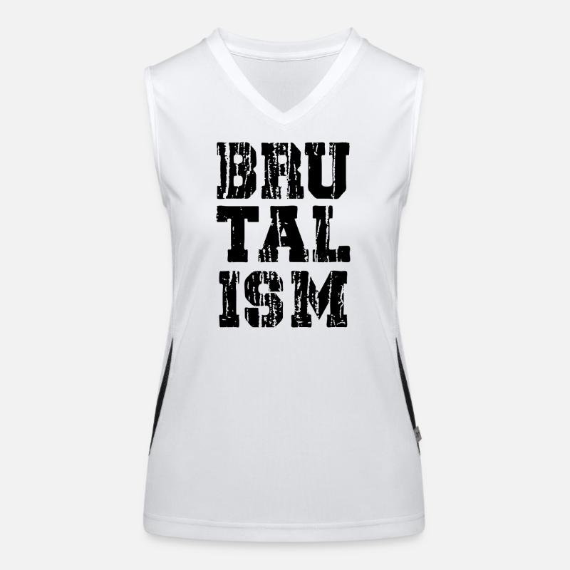 Brutalisme : Typographie dégradée et audacieuse Débardeur respirant contrasté Femme