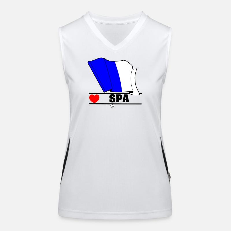 Love Spa Belgium Débardeur respirant contrasté Femme