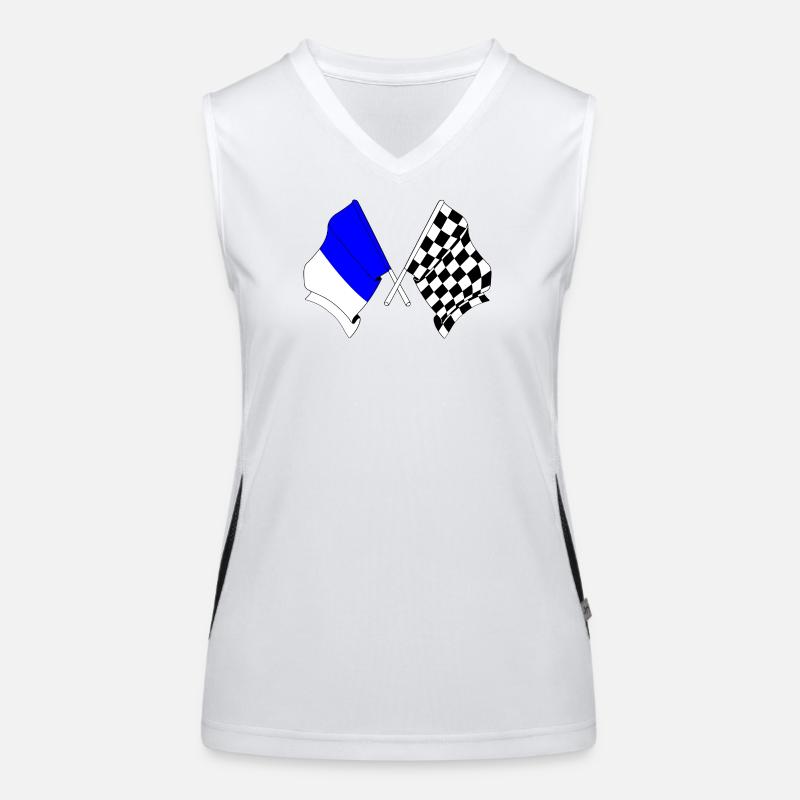 Spa Racing Flags Women's Functional Contrast Tank Top