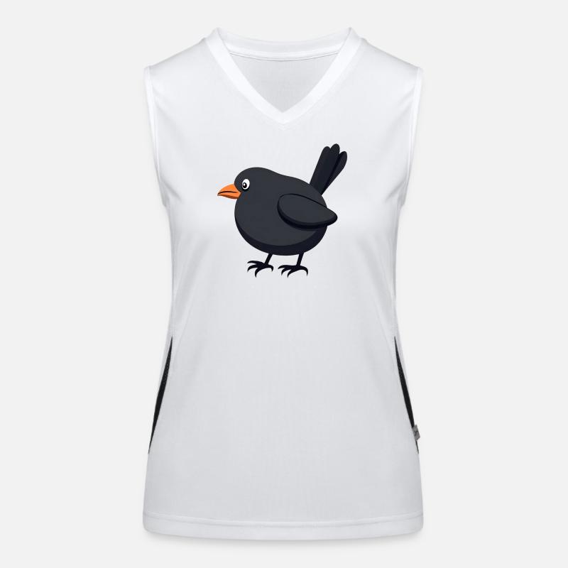 Amsel Vogel Funktionelles Kontrast-Tank Top für Frauen