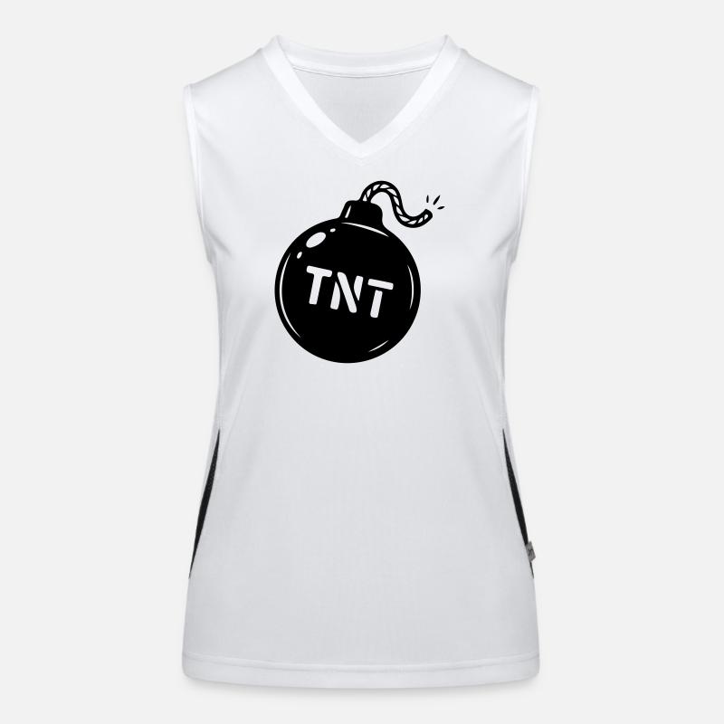 Bombe TNT Symbol Funktionelles Kontrast-Tank Top für Frauen