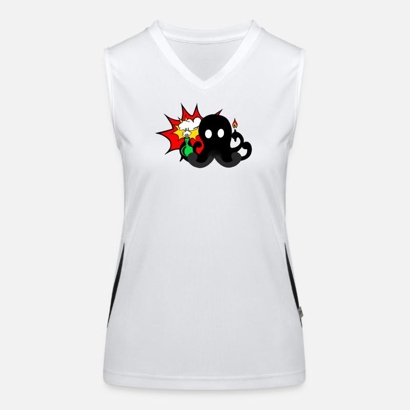 Wissenschafts-Explosion  Funktionelles Kontrast-Tank Top für Frauen