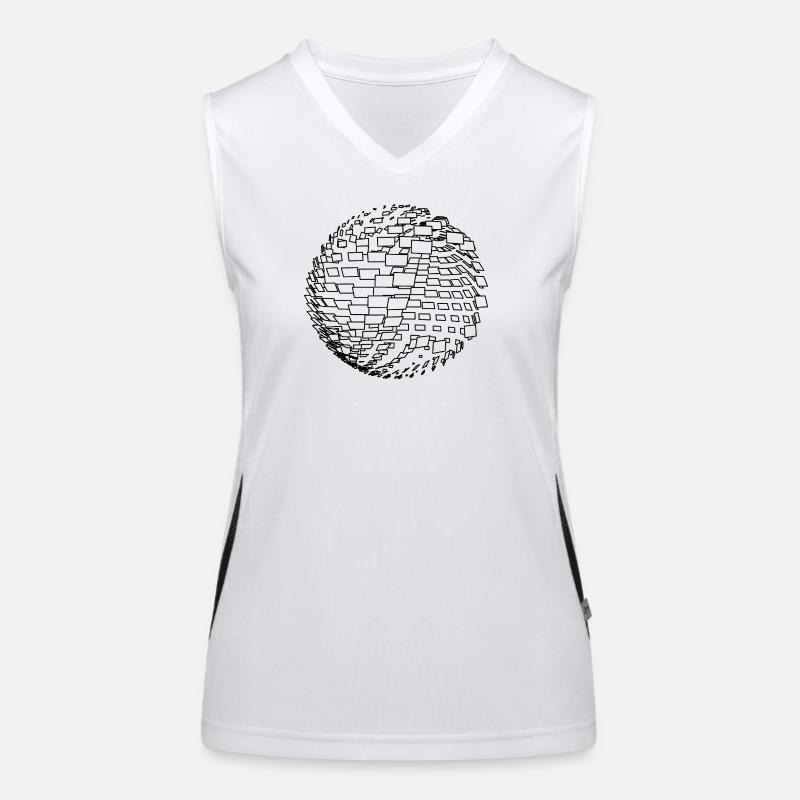 Parametric Kugel Funktionelles Kontrast-Tank Top für Frauen