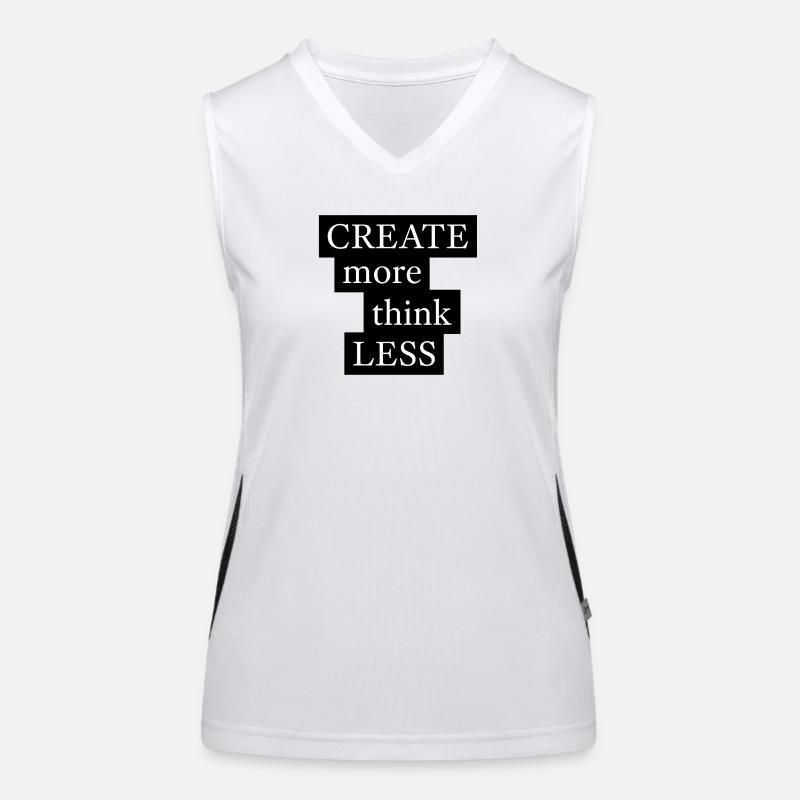 CREATE more think LESS Women's Functional Contrast Tank Top