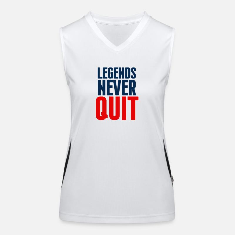 Legends Never Quit Bold Women's Functional Contrast Tank Top