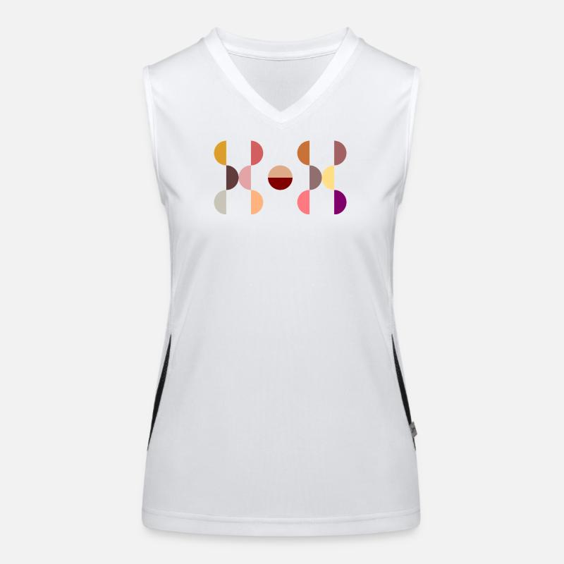 Design circulaire élégant et moderne DOT Débardeur respirant contrasté Femme