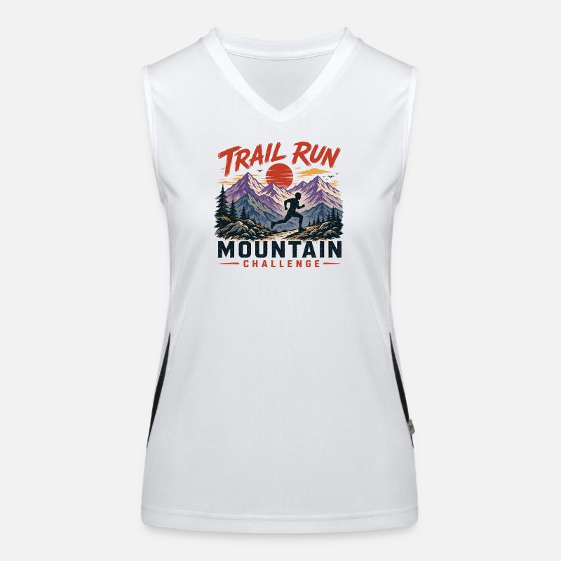 Trail Run - Mountain Challenge Women's Functional Contrast Tank Top