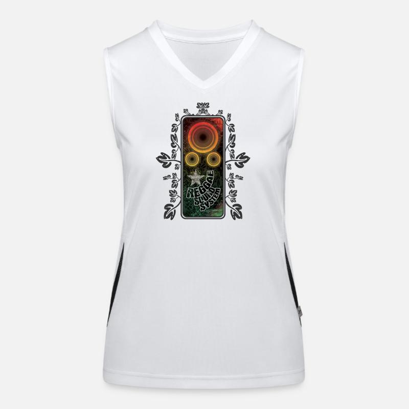 Reggae Sound System Glow Women's Functional Contrast Tank Top