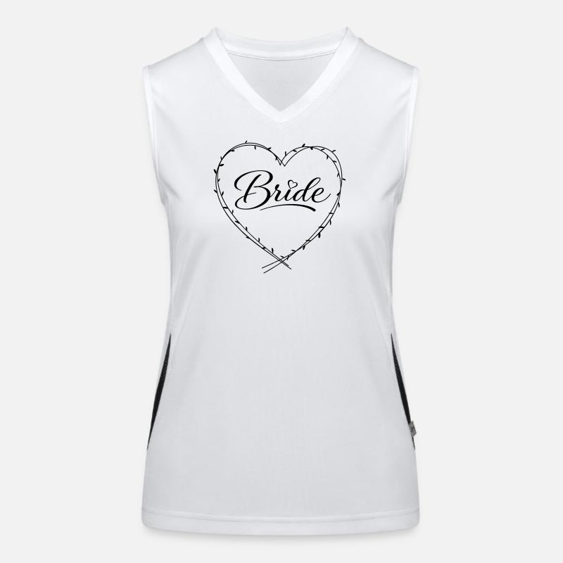Bride Funktionelles Kontrast-Tank Top für Frauen