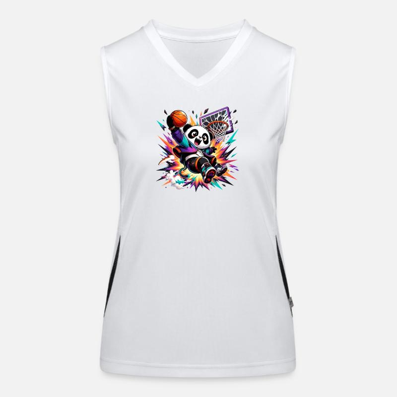 Panda Slam Dunk Neon Débardeur respirant contrasté Femme