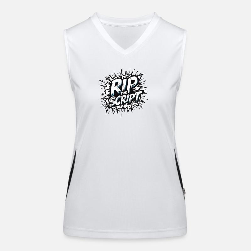 Rip the Script Burst Funktionelles Kontrast-Tank Top für Frauen