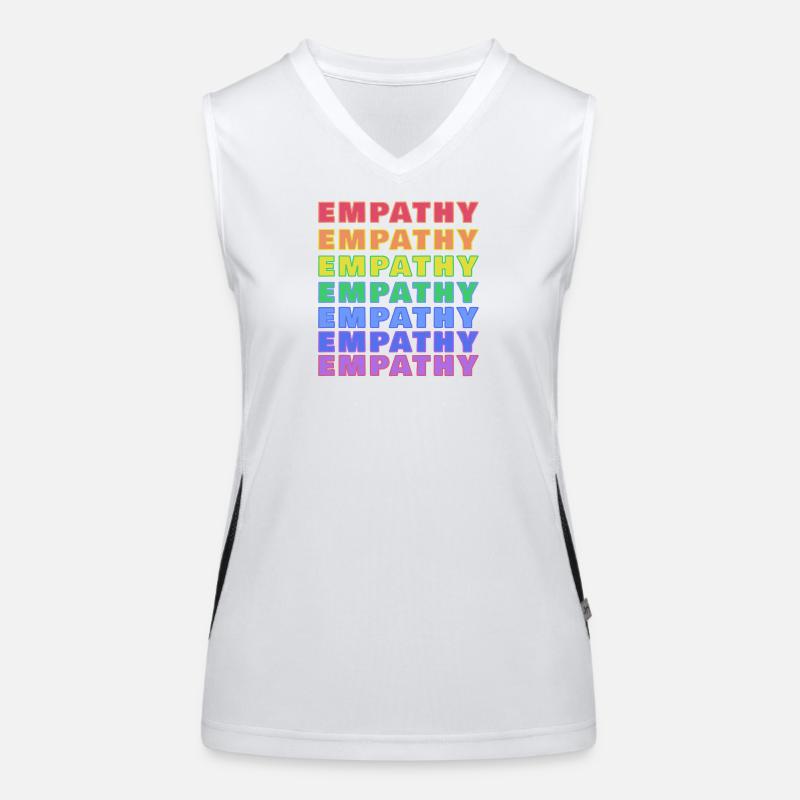 Empathie Regenbogen Print Funktionelles Kontrast-Tank Top für Frauen
