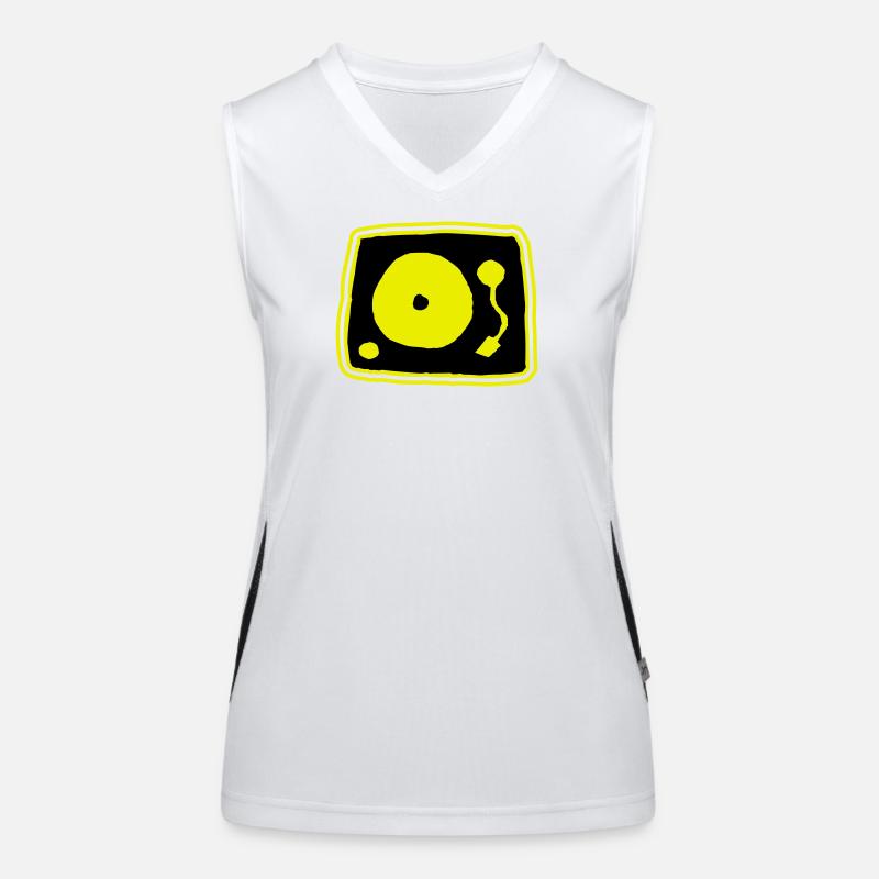 Record player Women's Functional Contrast Tank Top