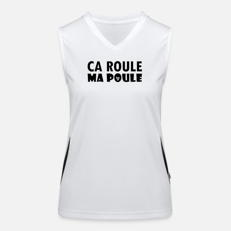 It rolls my hen Women's Functional Contrast Tank Top