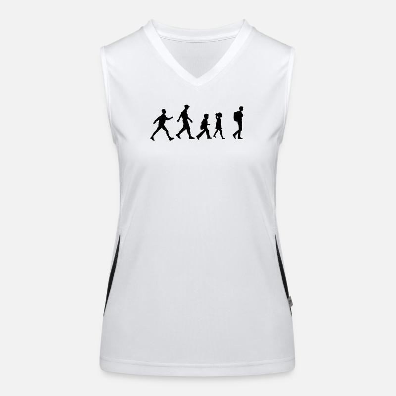 Wandergruppe oder -verein, Familienwandern Funktionelles Kontrast-Tank Top für Frauen