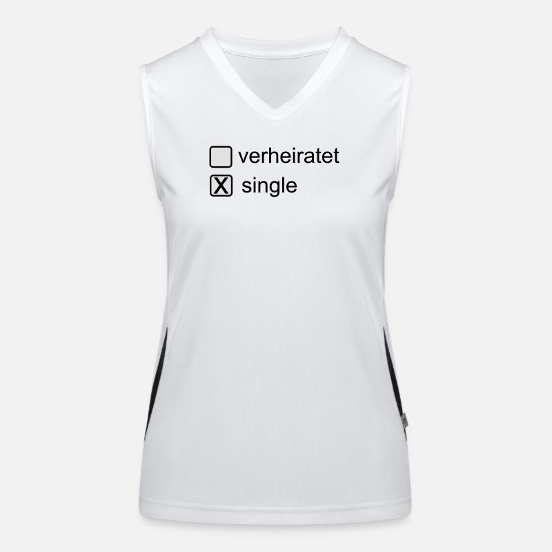 Single Funktionelles Kontrast-Tank Top für Frauen