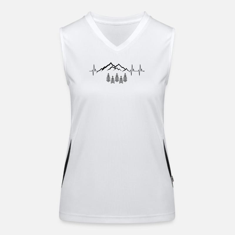 Mountains Heartbeat Women's Functional Contrast Tank Top