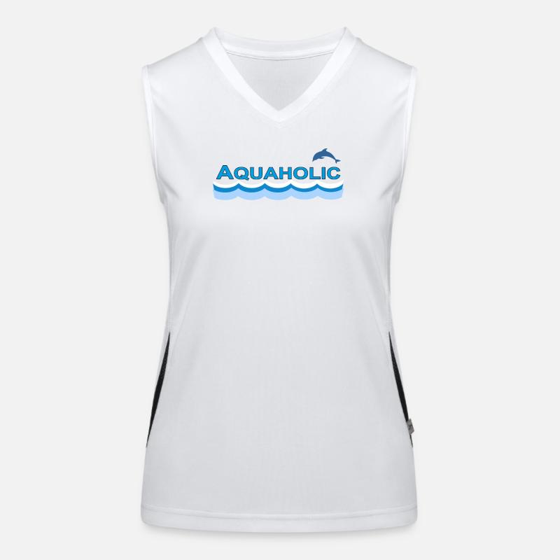 AQUAHOLIC Women's Functional Contrast Tank Top