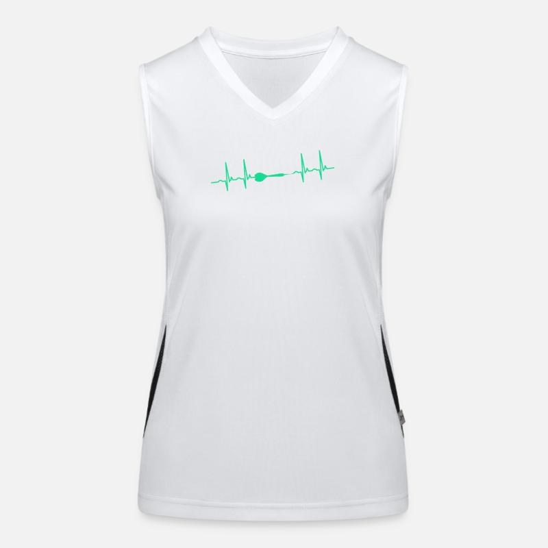 Dart Darter Darten Funktionelles Kontrast-Tank Top für Frauen