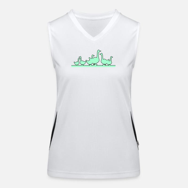 Enten Gänse Funktionelles Kontrast-Tank Top für Frauen