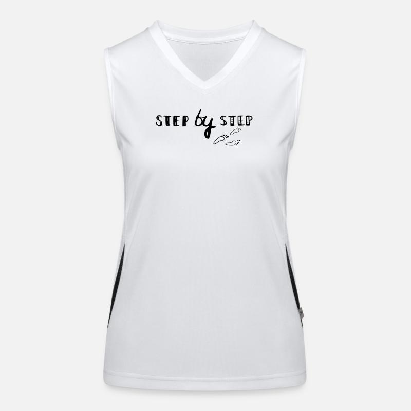step by step Women's Functional Contrast Tank Top
