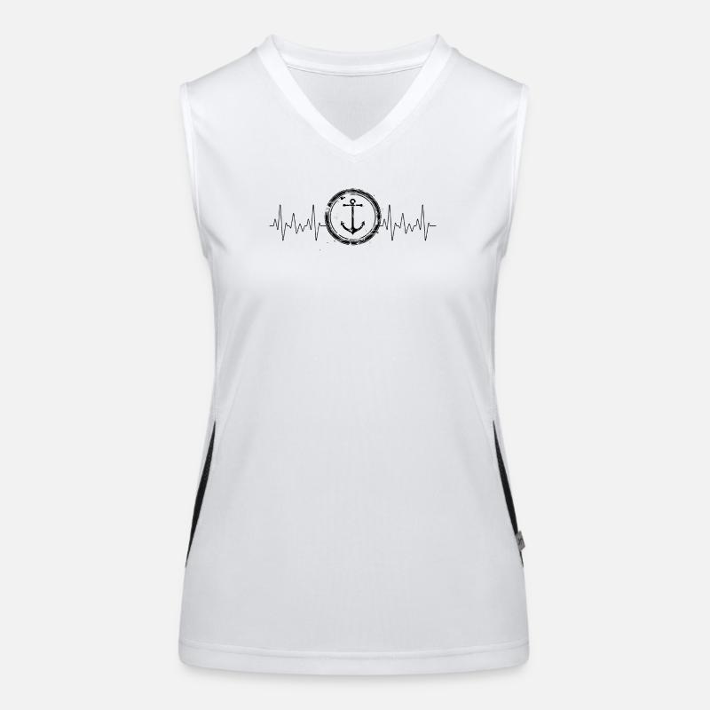 Herschlag Anchor Coastal Love Women's Functional Contrast Tank Top