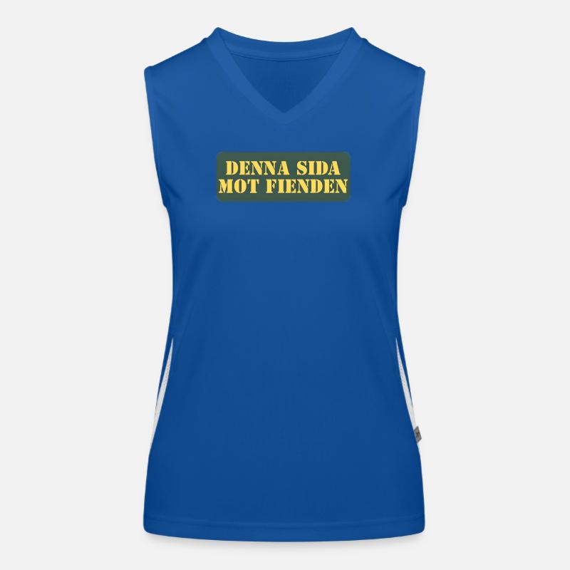 This side against the enemy Women's Functional Contrast Tank Top