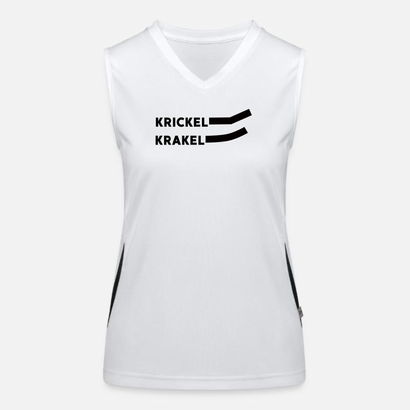 Krickle Scribble Women's Functional Contrast Tank Top