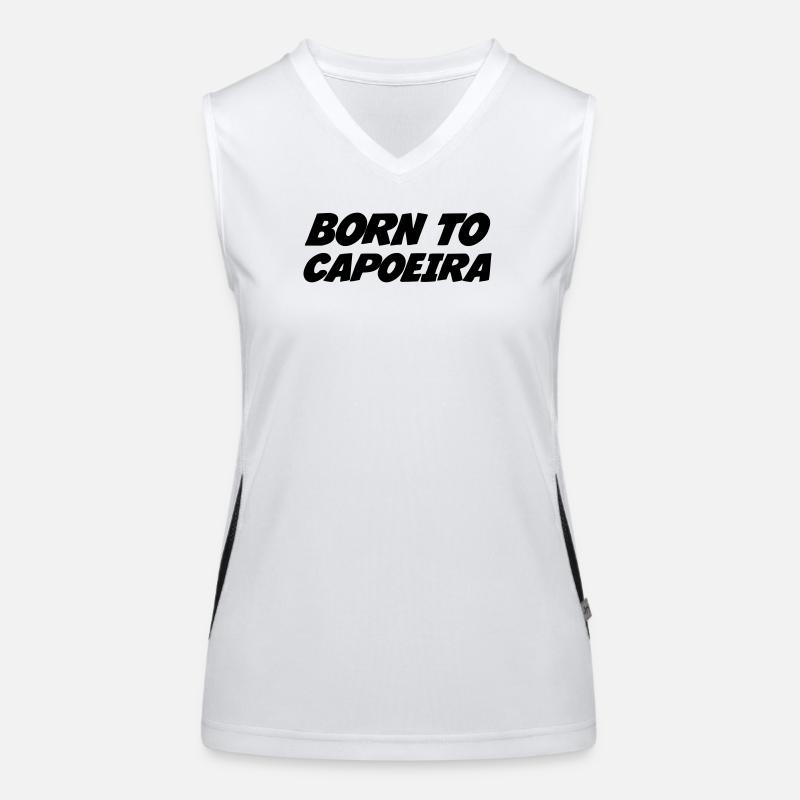 Né pour la capoeira  Débardeur respirant contrasté Femme
