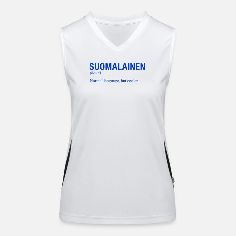FINNISH LANGUAGE Women's Functional Contrast Tank Top