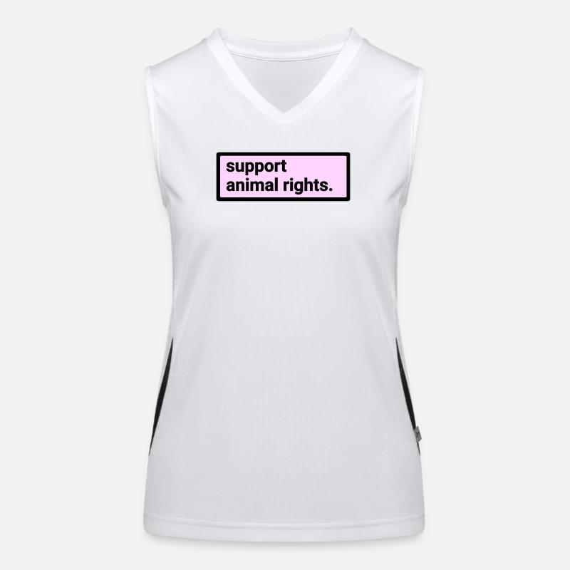 Animal Rights Support Women's Functional Contrast Tank Top