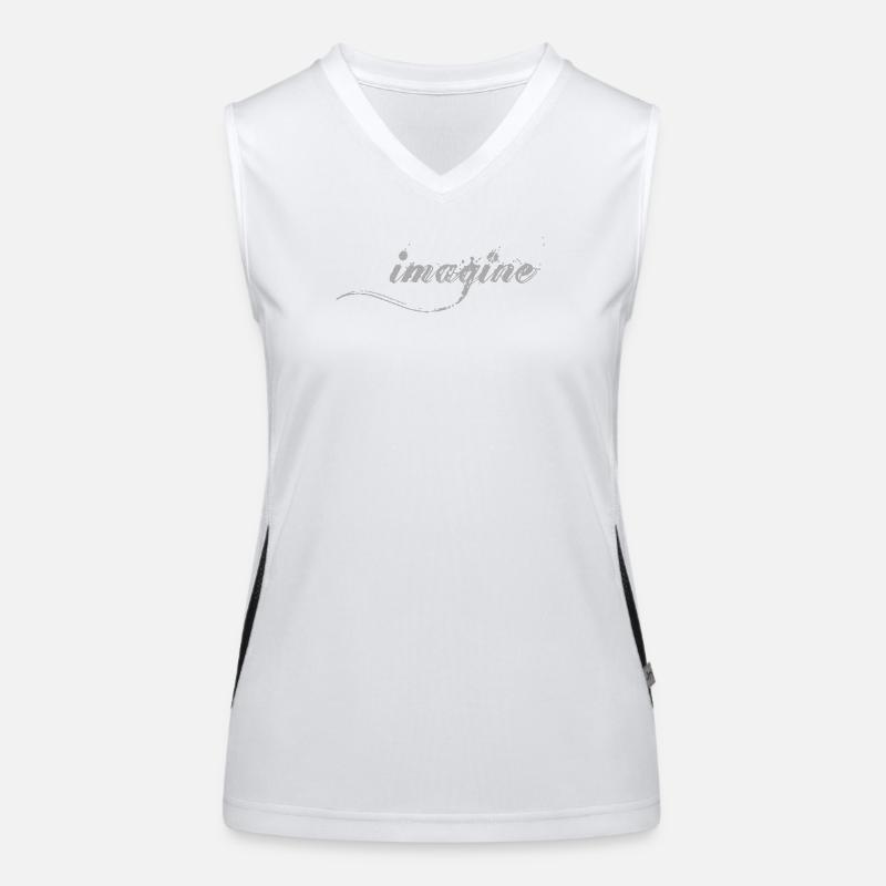 imagine  Funktionelles Kontrast-Tank Top für Frauen