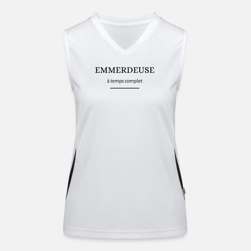 emmerdeuse à temps complet Débardeur respirant contrasté Femme